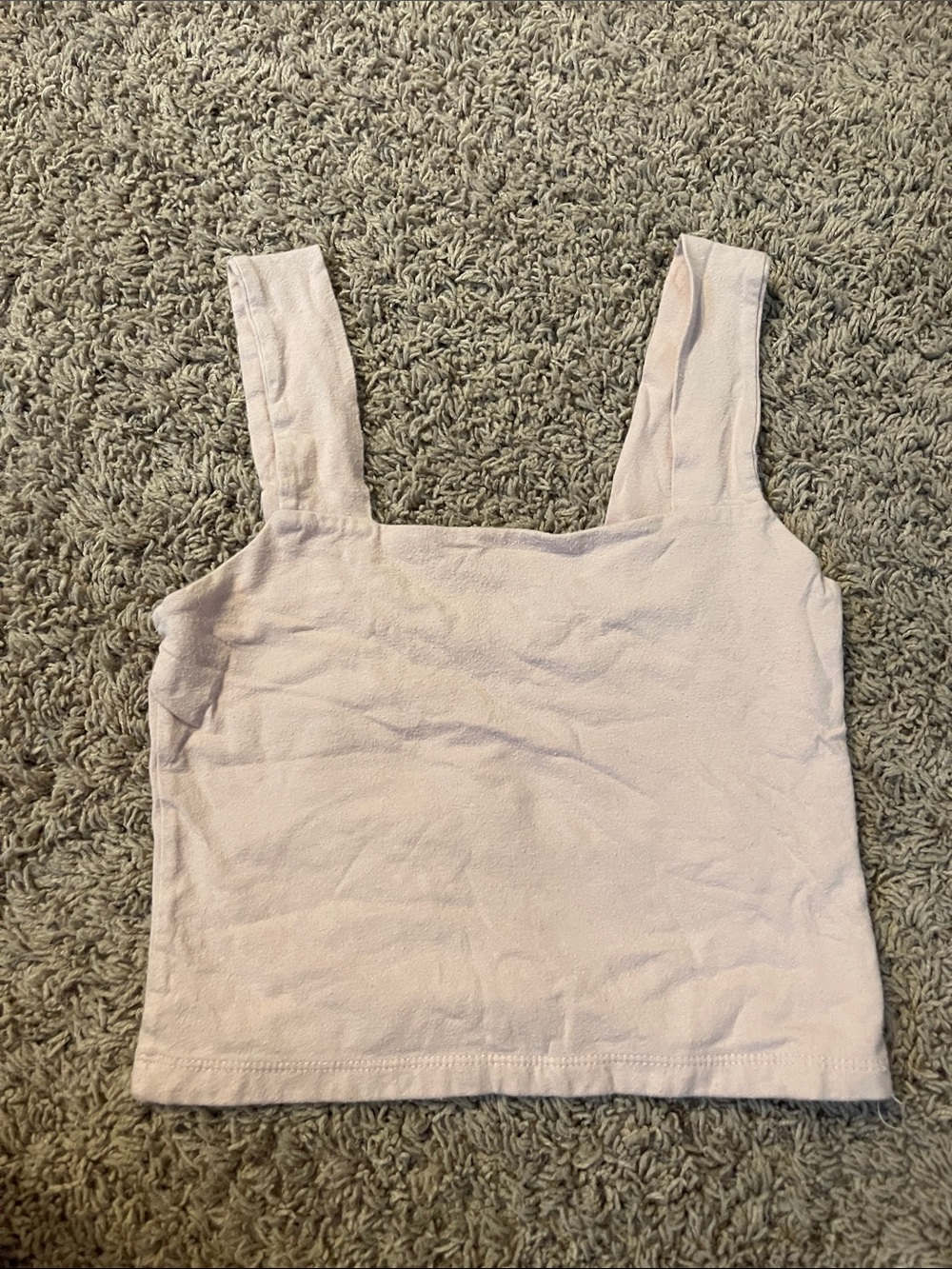 Aeropostale Pale Pink Square-Neck Crop Tank